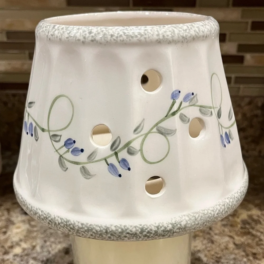 Yankee Candle Floral Ceramic Candle Topper Shade Trailing Flowers